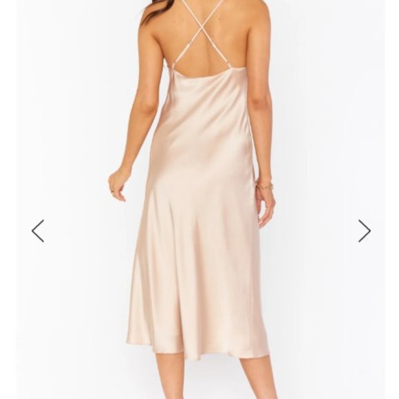 Verona Cowl Bridesmaid Dress - Champagne - Picture 2 of 5